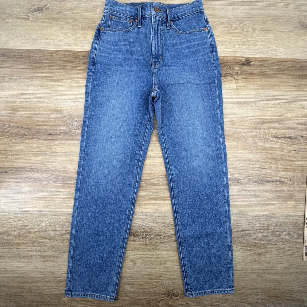 Madewell Jeans Womens 26 Blue The Momjean High Rise Tapered Leg Ankle Denim Boho
